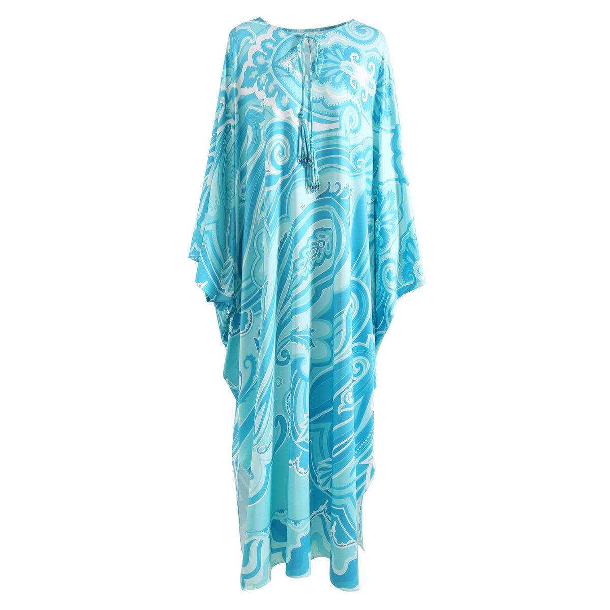 Vibrant Printed Loose Maxi Dress: Print 2 / S
