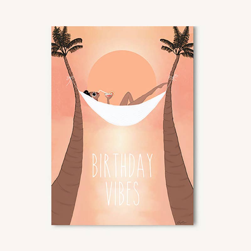 Birthday Vibes Greeting Card