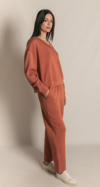 P. CILL Butter Modal V-Neck Pullover Top