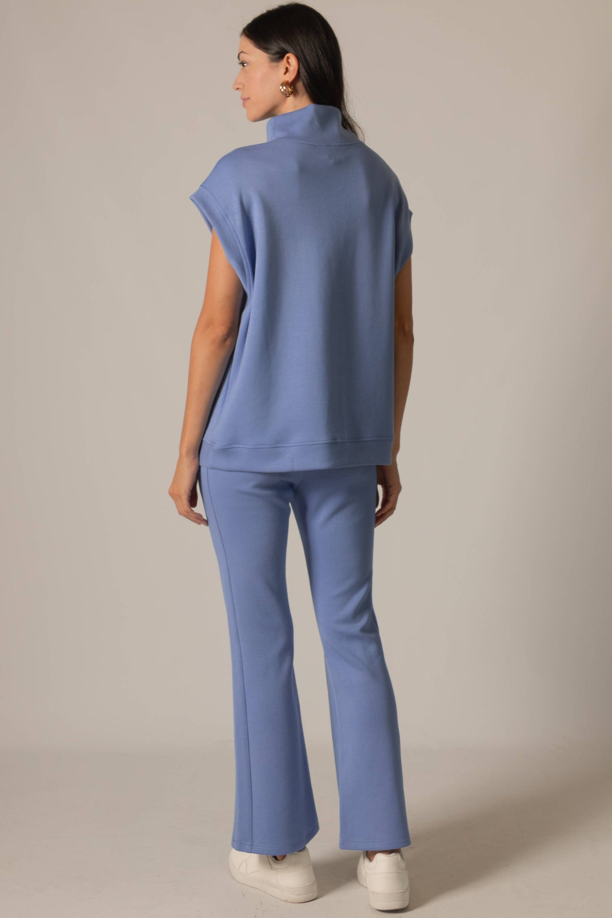 P. CILL Butter Modal Fitted Flares: Cornflower Blue