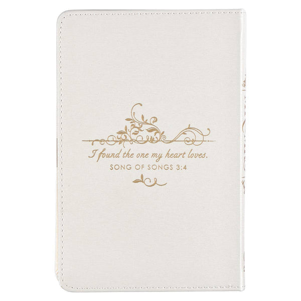 Mr. & Mrs. 366 Devotions for Couples White Faux Leather Devo