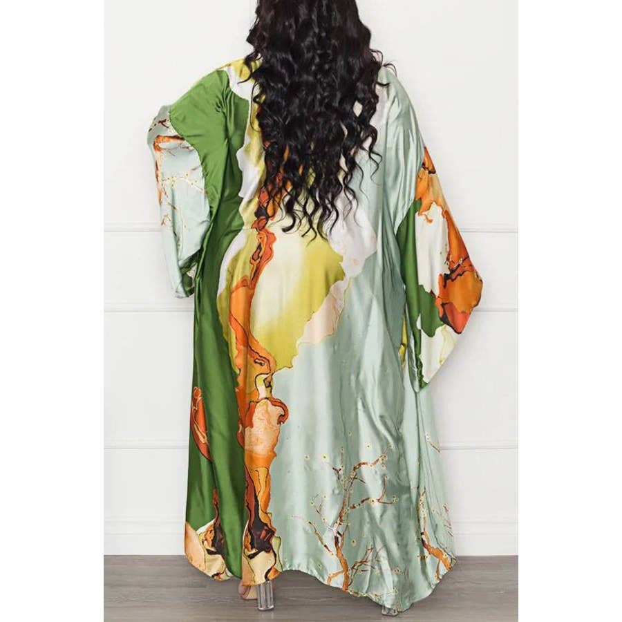 Chic LONG SLEEVE FRONT OPEN KIMONO