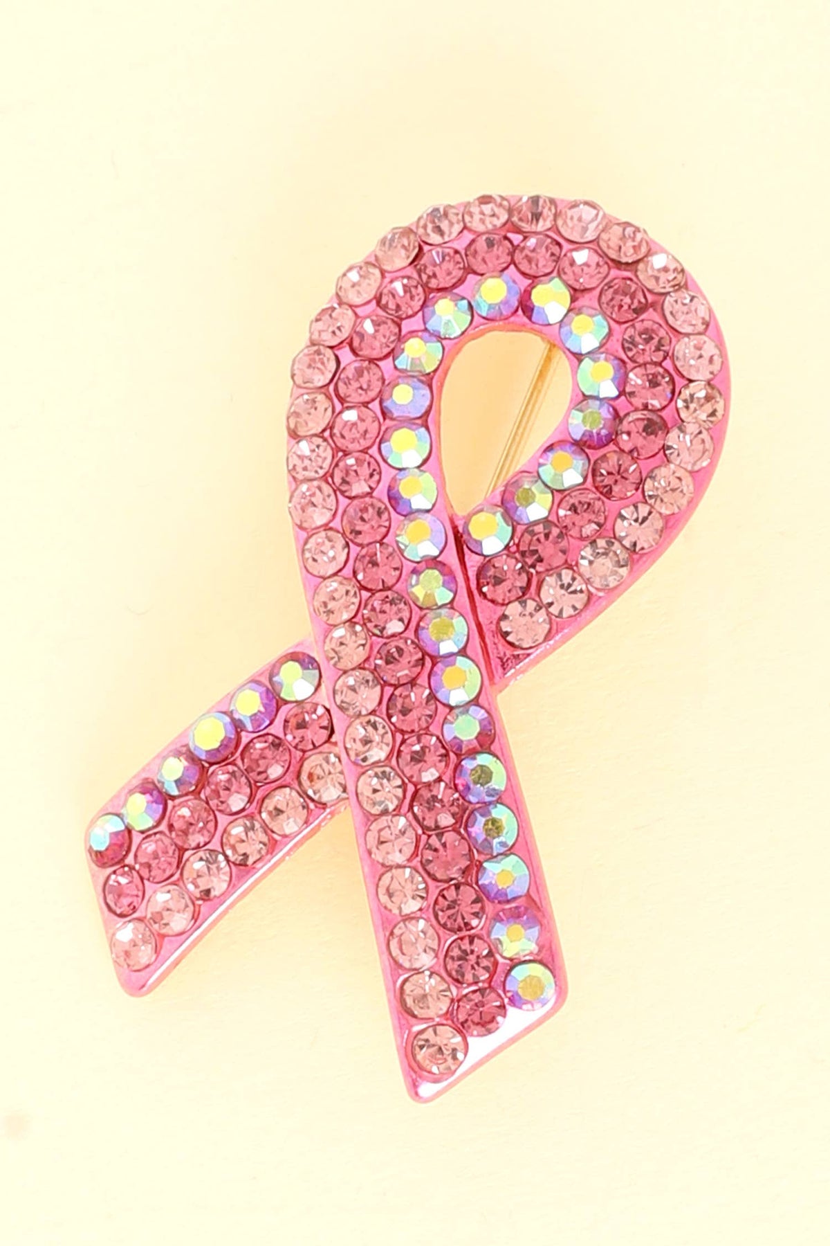 Breast Cancer Awareness Pink Ribbon Brooch Pin
