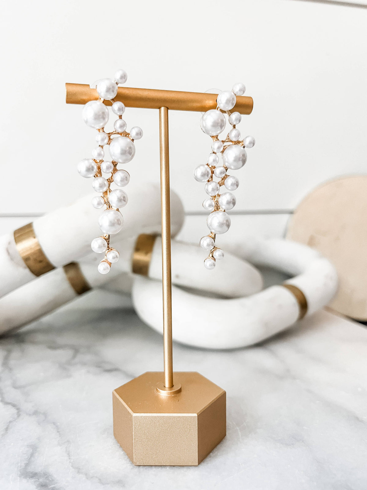 Pearl Waterfall earrings