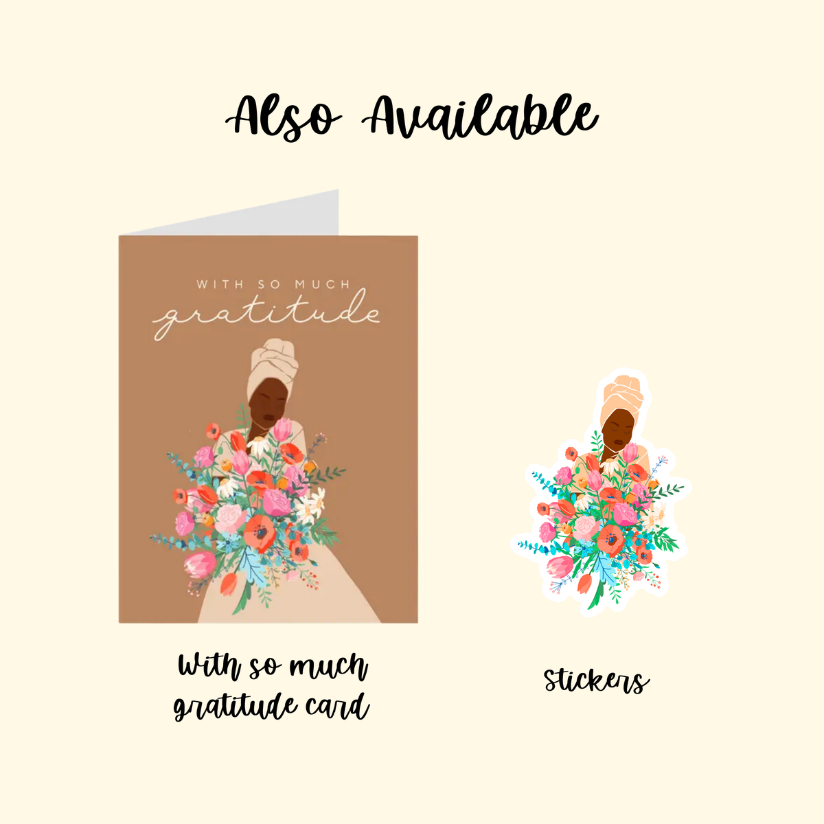 So Much Gratitude | Thank You Card | Black Woman