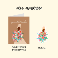 So Much Gratitude | Thank You Card | Black Woman
