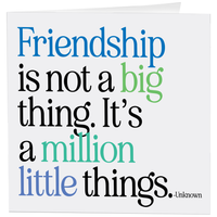 Not A Big Thing - Friendship Greeting Cards (Unknown)