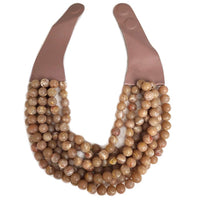 NEW CHUNKY BEADED LAYERED MAGNETIC NECKLACE