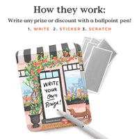 100 Customer Scratch-off Cards - Spring Shop