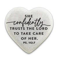 LCP Scripture Stone Hope Hearts Trusts - Heart Stone