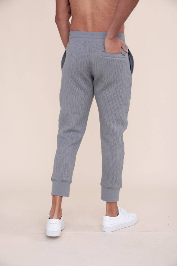 Quilted Joggers: MOON MIST