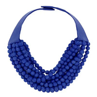 NEW CHUNKY BEADED LAYERED MAGNETIC NECKLACE