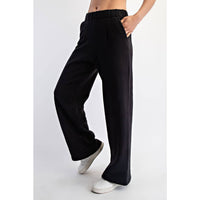 FLEECE PLEATED TROUSER: True Red / S-M-L(2-2-2)