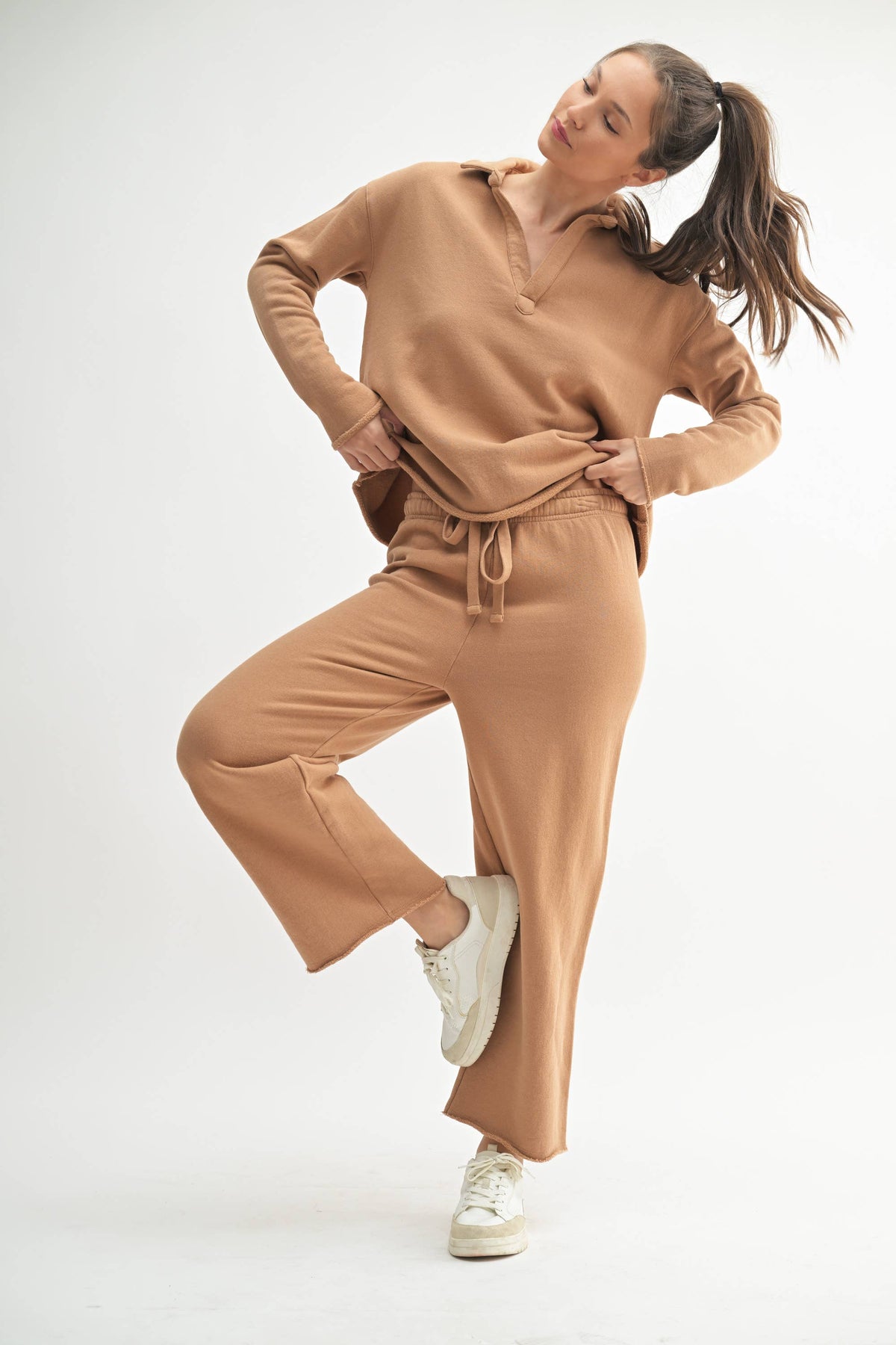 Malibu Wide-Leg Fleece Pants: SHADOW / S:M:L (2:2:2)