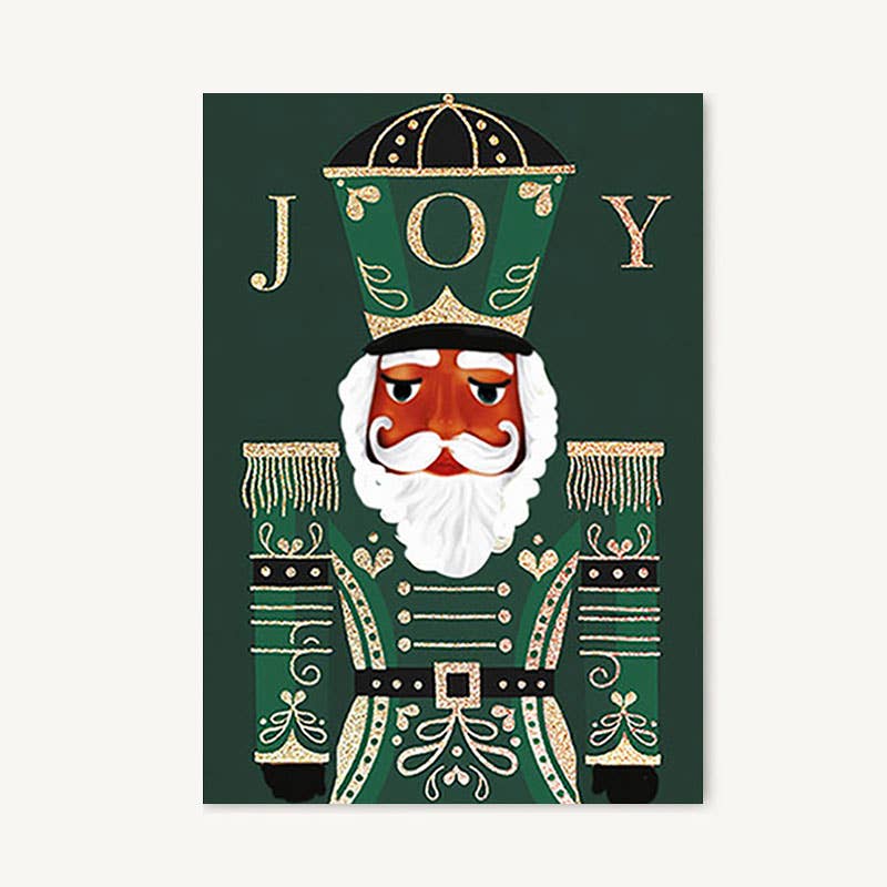 Green Joy Holiday Greeting Card