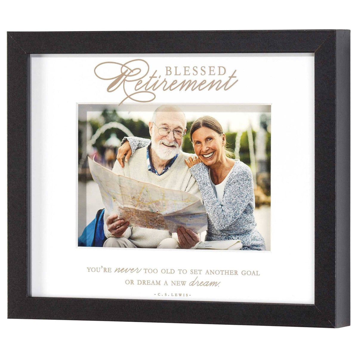 Framed Wall Art Blessed Retirement 10x8