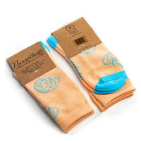 Navy Rhythm Compression Nurse Socks: Small/Medium