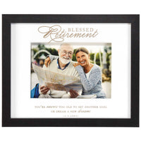 Framed Wall Art Blessed Retirement 10x8