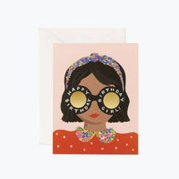 Rifle Paper Headband Birthday Girl Card