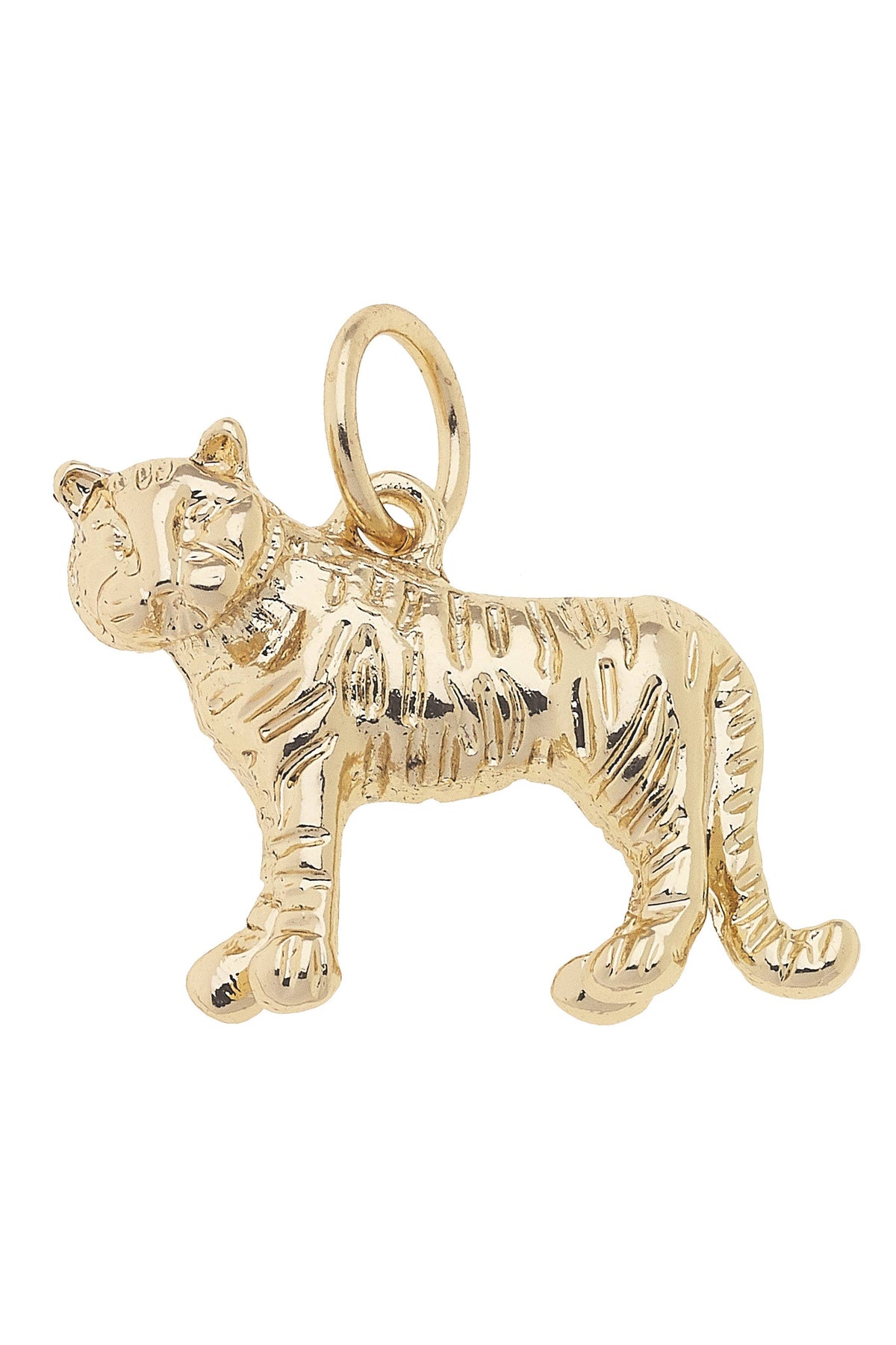 CANVAS STYLE CHARM BAR-Tiger Charm in Shiny Gold