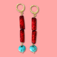 Beaded Dangle Earrings - Boho Drops