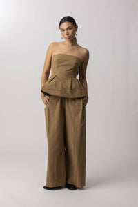 TOVE PANTS: MOCHA / S