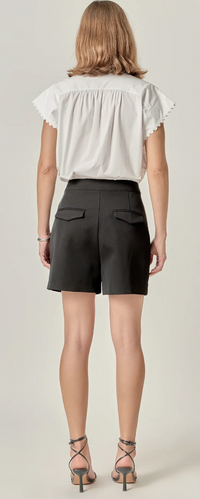 Billie Scallop Trim Ric Rac Short Sleeve Shirt