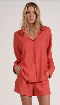 Elan Button Down Top, Peplum Cami or Pants