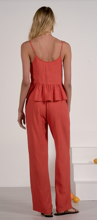 Elan Button Down Top, Peplum Cami or Pants