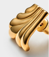 Era Waterproof Gold Oversized Stud Earrings