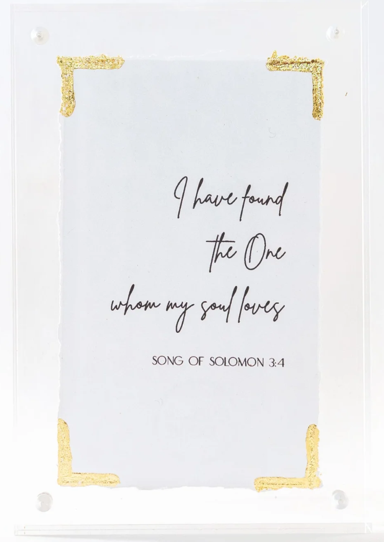 Evabelle I have found the one...Song of Solomon