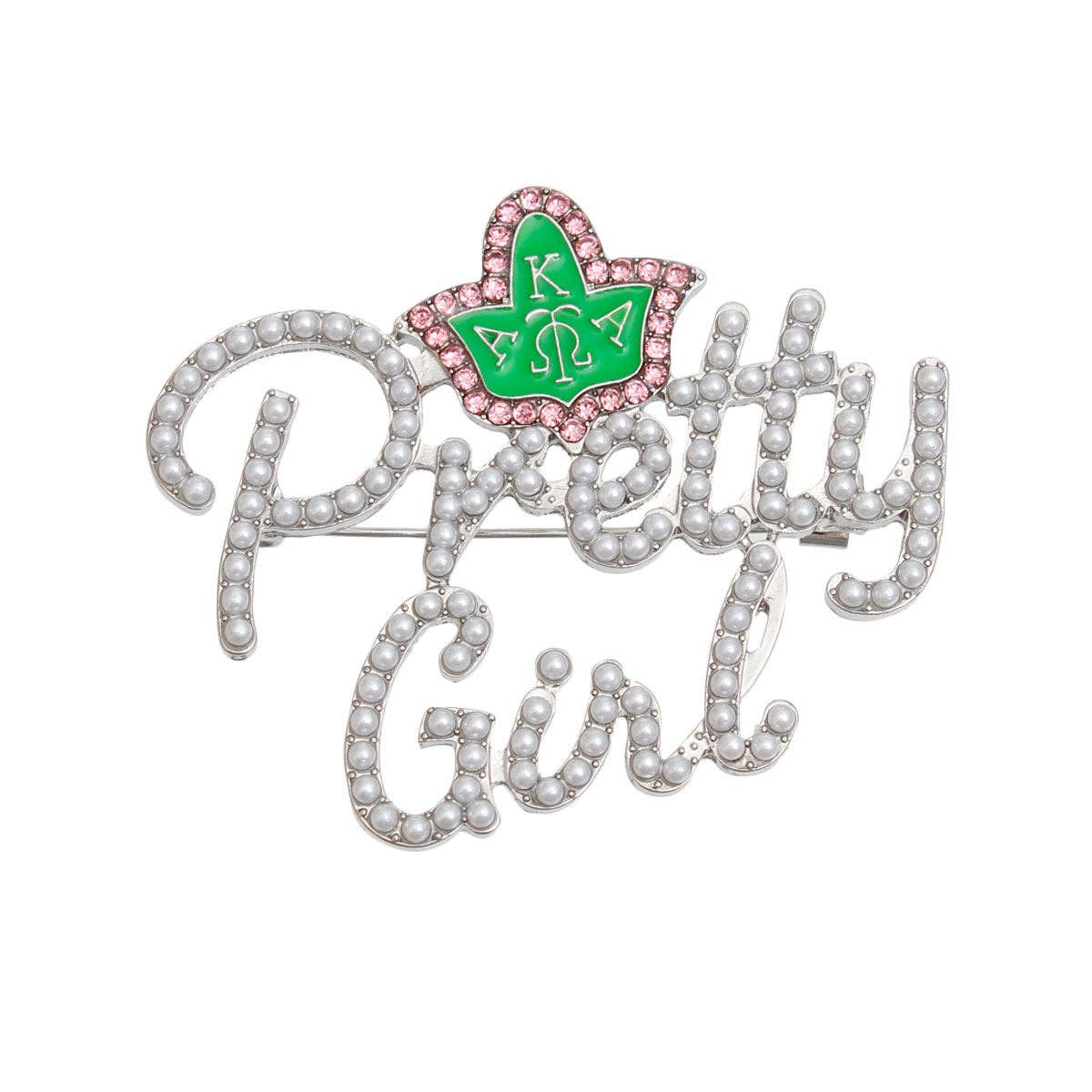 Brooch AKA Sorority Pretty Girl Pearl Pin