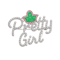 Brooch AKA Sorority Pretty Girl Pearl Pin