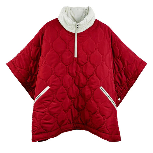 DST Sorority Apparel Quilted Puffer Poncho Women.4 inches