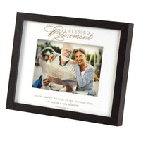 Framed Wall Art Blessed Retirement 10x8