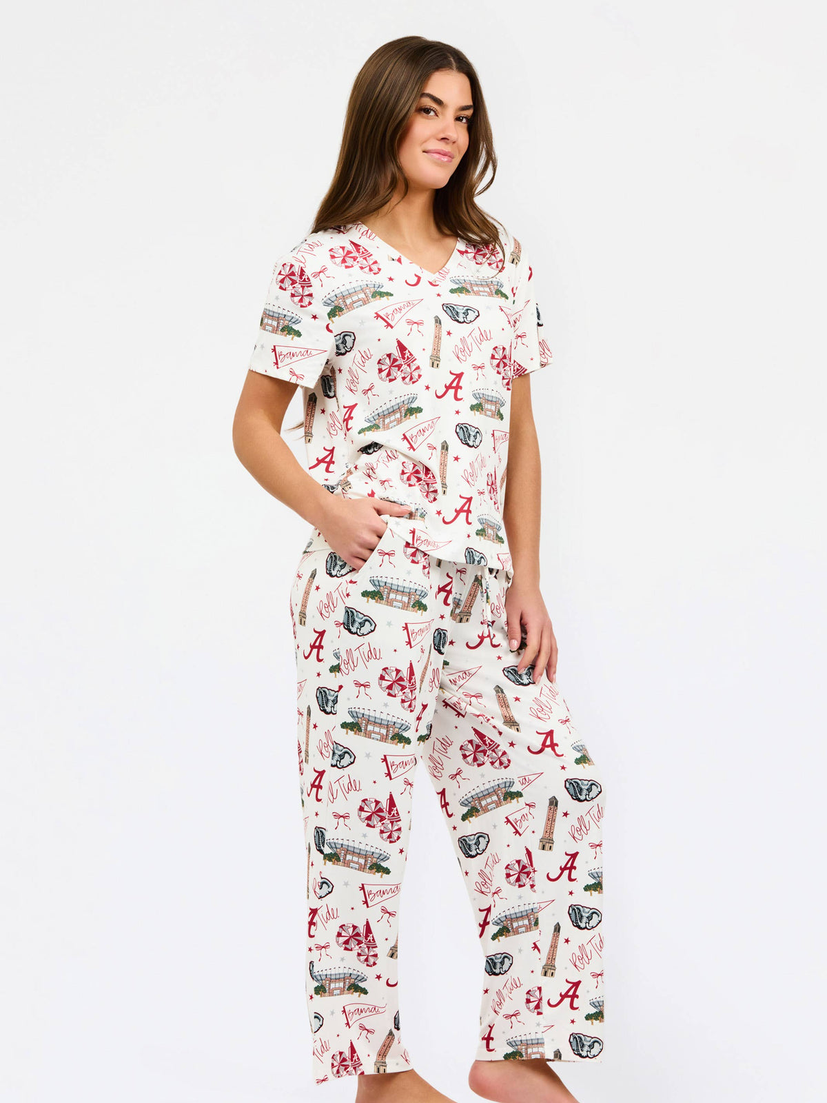 Women's Alli Pajama Pants Set | Alabama: XS