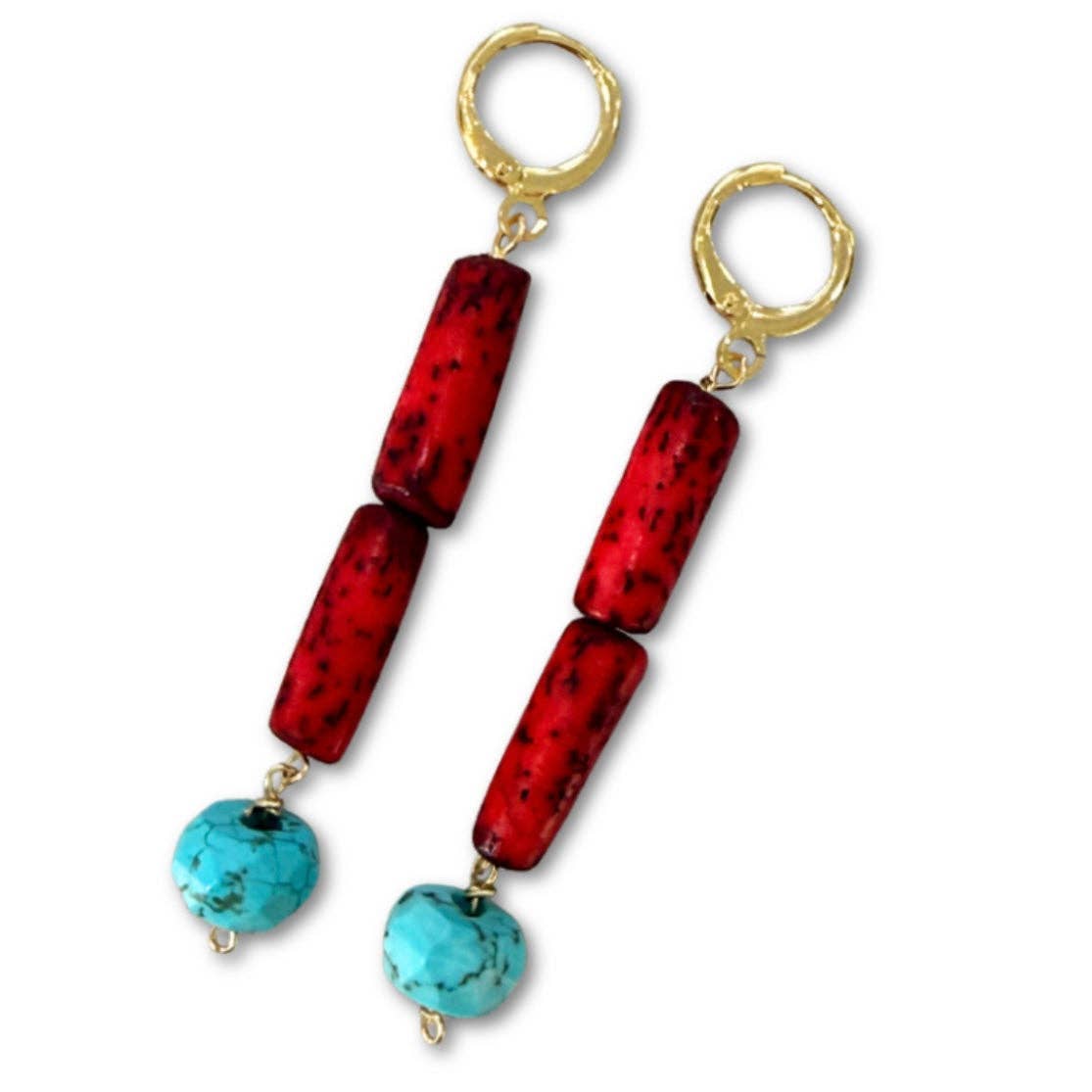 Beaded Dangle Earrings - Boho Drops