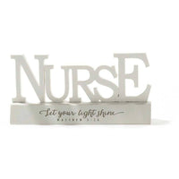 Nurse Let Your Light Word Figurine