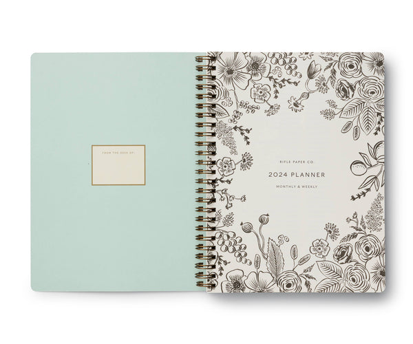 2024 Flores 12-Month Softcover Spiral Planner