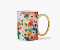 Garden Party Porcelain Monogram Initial Mug