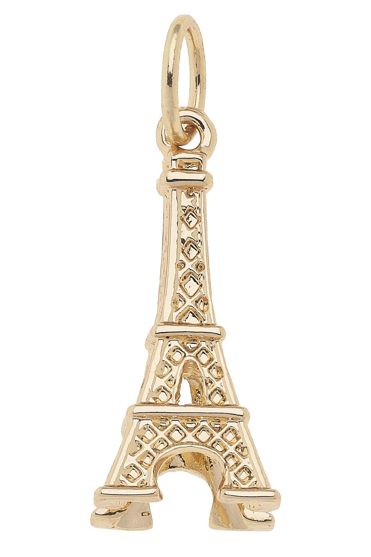 CANVAS STYLE CHARM BAR-Eiffel Tower Charm in Shiny Gold