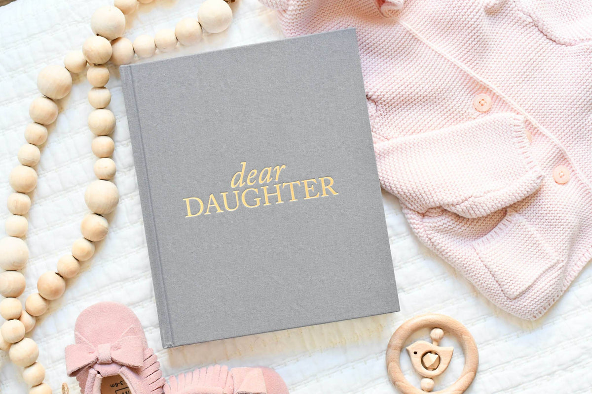 Dear Daughter Childhood Keepsake Book | Mother's Day Gift: Pink