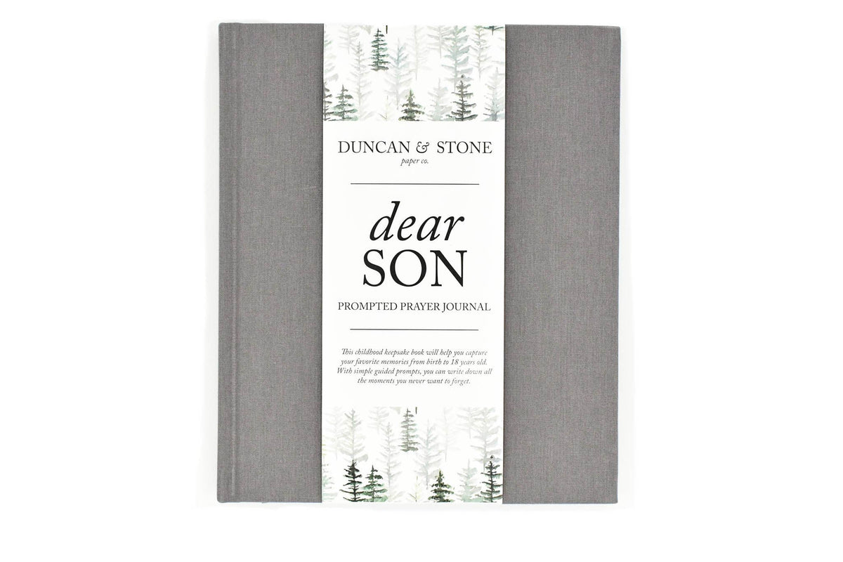 Dear Son Childhood Keepsake Book | Gift for Mom or Spouse: Blue