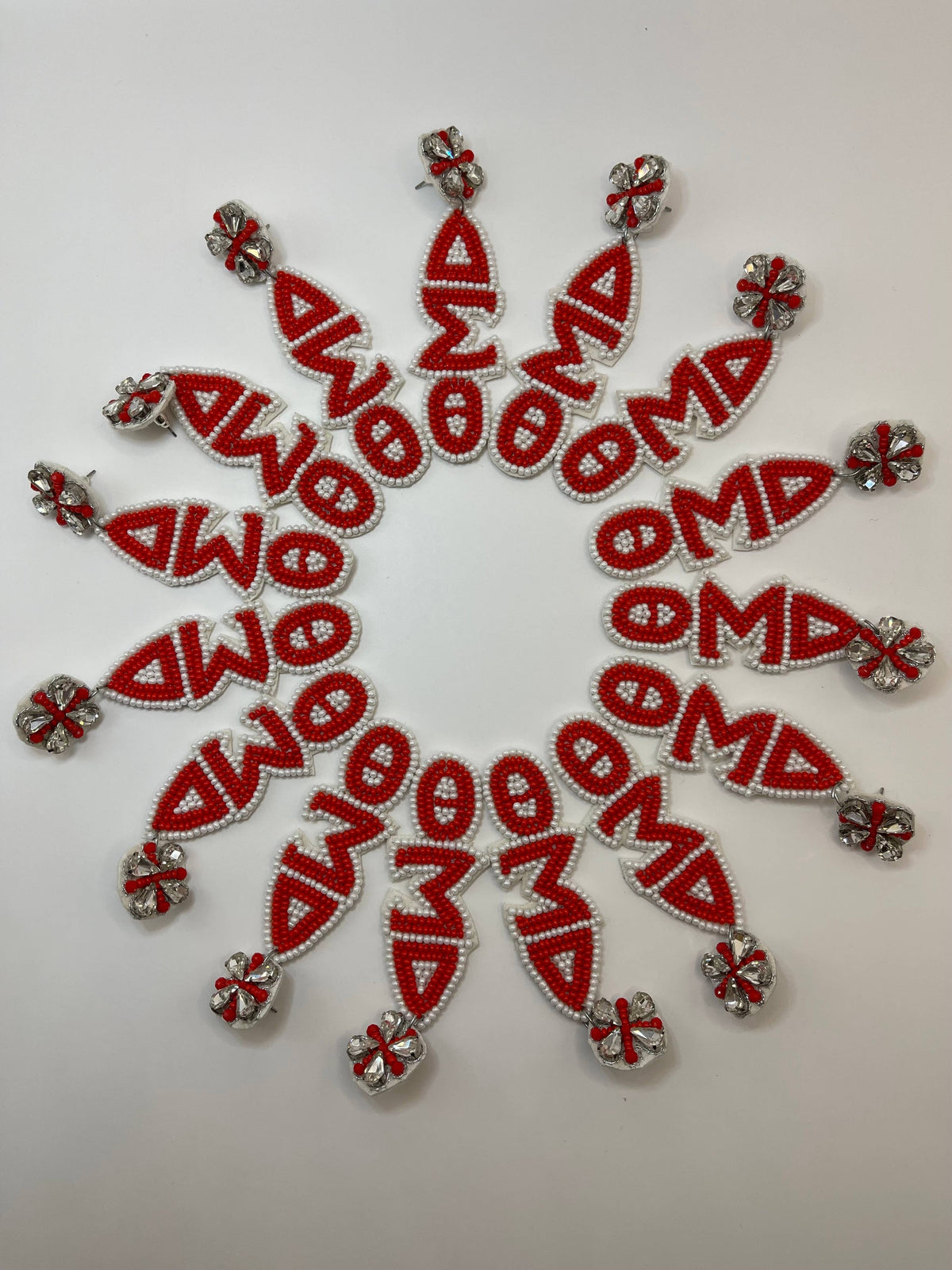 Delta Sigma Theta DST Beaded Earrings