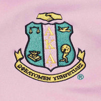 AKA Greek Apparel Pink Zip Up Track Jacket