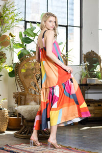 Maxine Multicolor Elegant Maxi Summer Dress