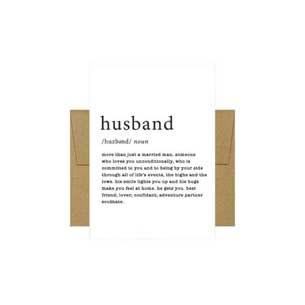 Husband Defined Greeting Card