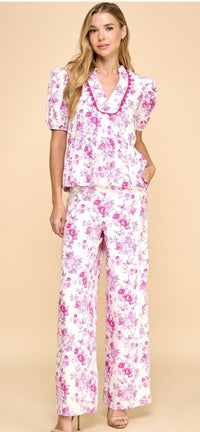 Marie Floral Pants or Tops