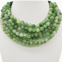 NEW CHUNKY BEADED LAYERED MAGNETIC NECKLACE