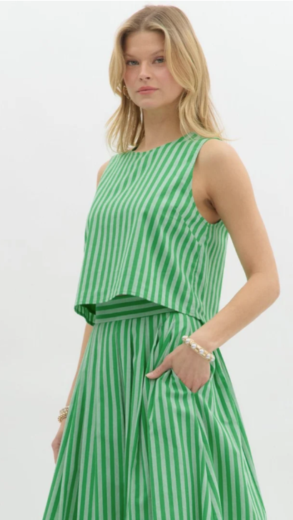 Christian Striped Top or A Line Skirt